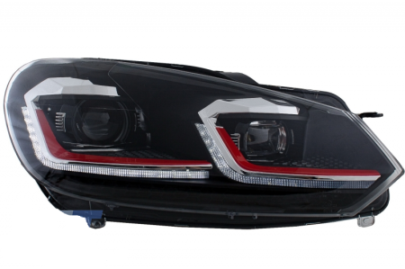 GOLF 6 LED شكل الـ 7.5 (أحمر)