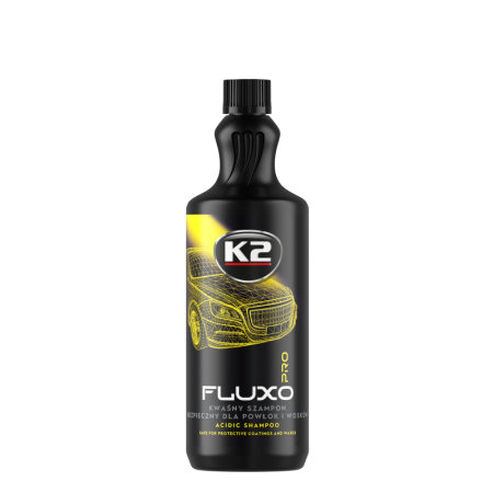 K2 FLUXO PRO 1L (شامبو حمضي احترافي لإحياء لمعان السيارات المطلية بالشمع أو السيراميك)